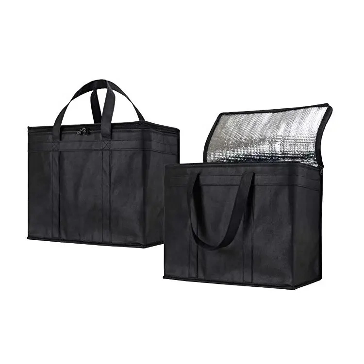 Sac de réfrigérateur pour pique-nique extérieur isolé non tissé promotionnel personnalisé Sac isotherme avec logo Wine Tote