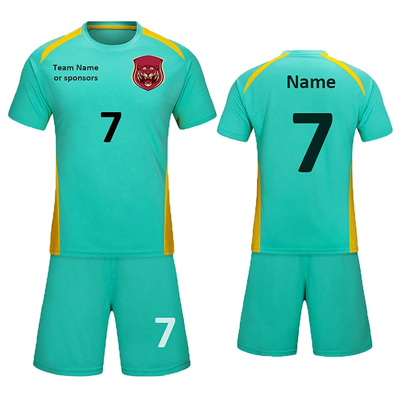 Dye Sublimation Custom Thai Quality Soccer Jersey Polyester Team Training Kids Soccer Uniform