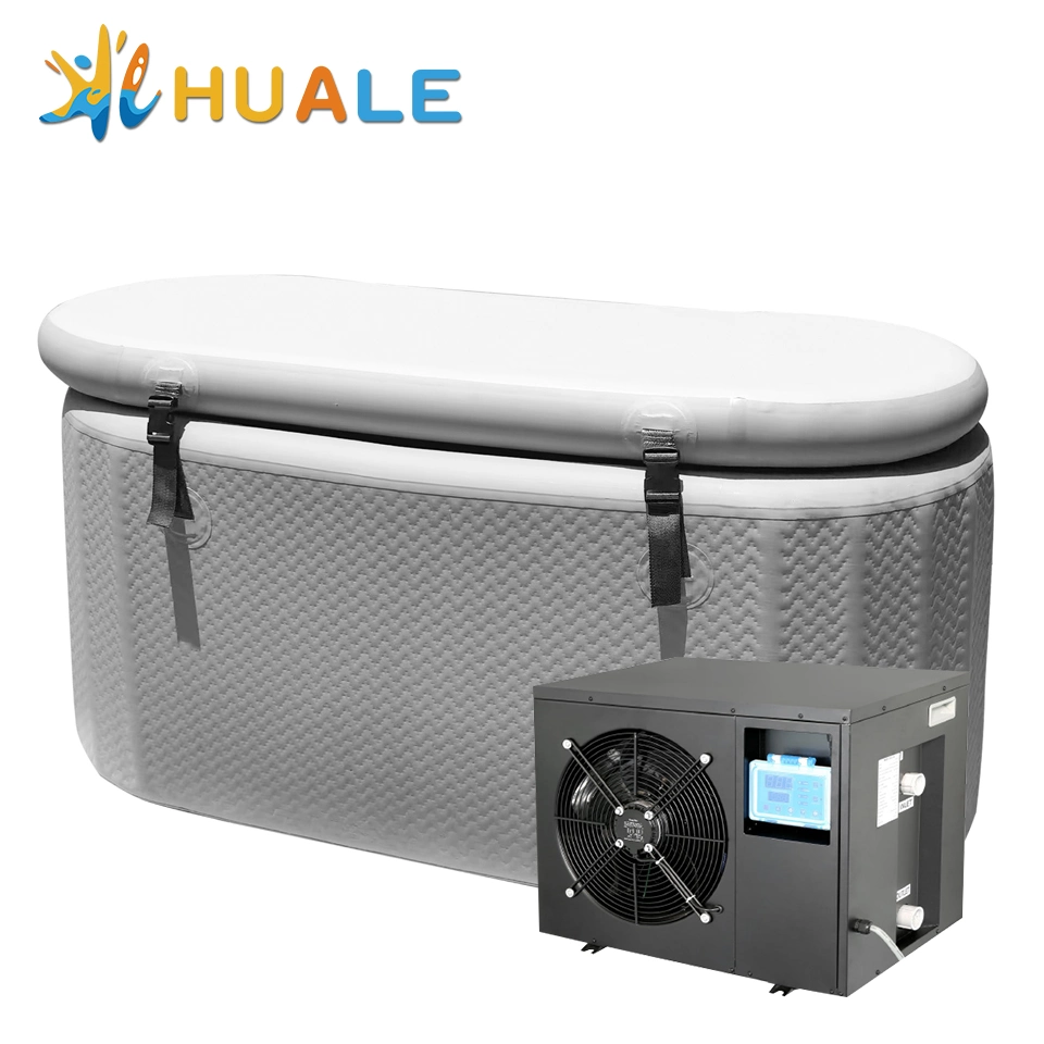 Huale China Manufacture Custom Size Water Chiller Ice-Bath Inflatable Ice Bath Tub with Cooling System