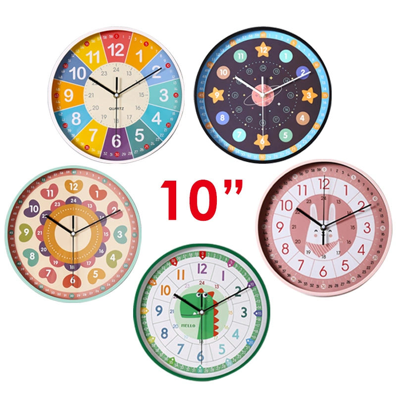 Foska 10 pouces Horloge Murale en Métal Antique à Quartz