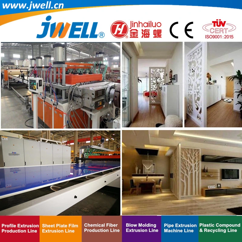 Jwell-PVC Foaming Board WPC (PE PP) Foaming Board Profile Recycling Agricultural Making Extrusion Machine for Partition Wall Board with Automatic Good Price