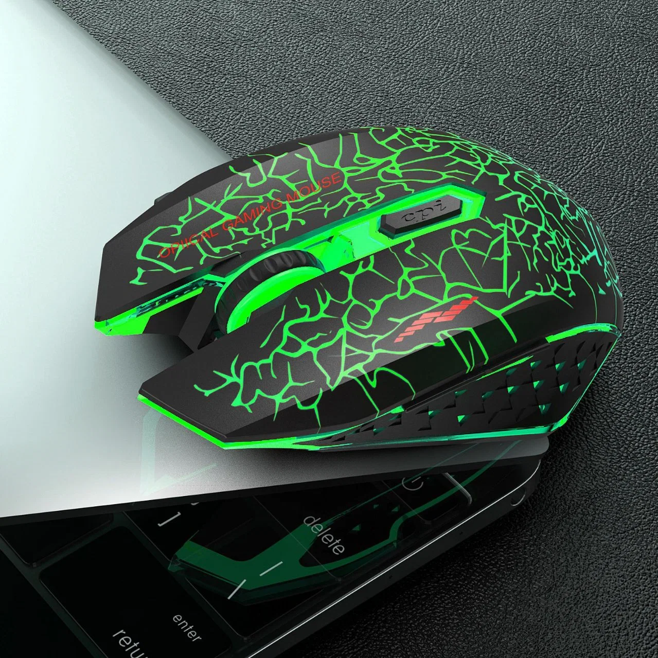 Fabricante de Peças de Computador Novo Laptop Mouse óptico sem fio em silêncio Light-Emitting Mouse para jogos coloridos OEM