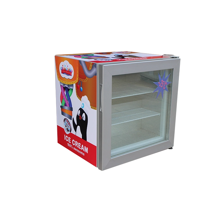 Mini Display Glass Door Ice Cream Freezer SD-55