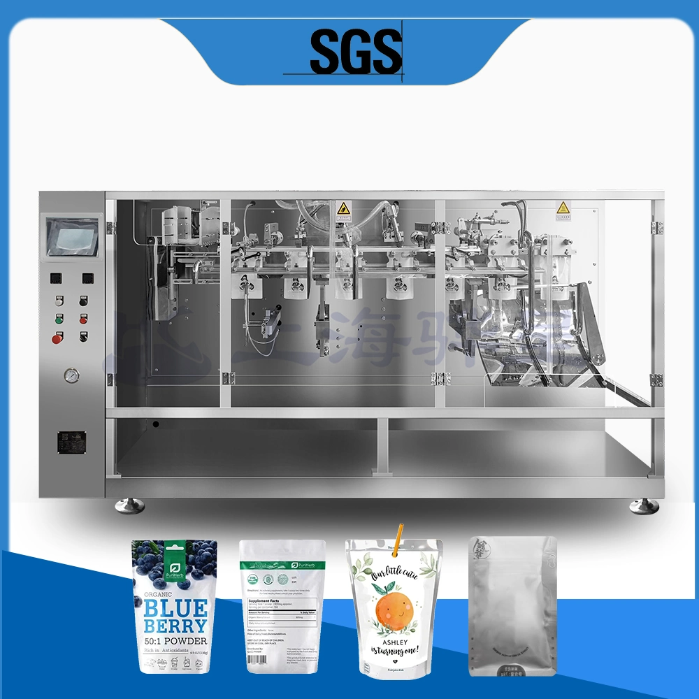 Auger Filling Sealing Milk Powder / Flour Zipper Premade Bag Doypack Packing Machine