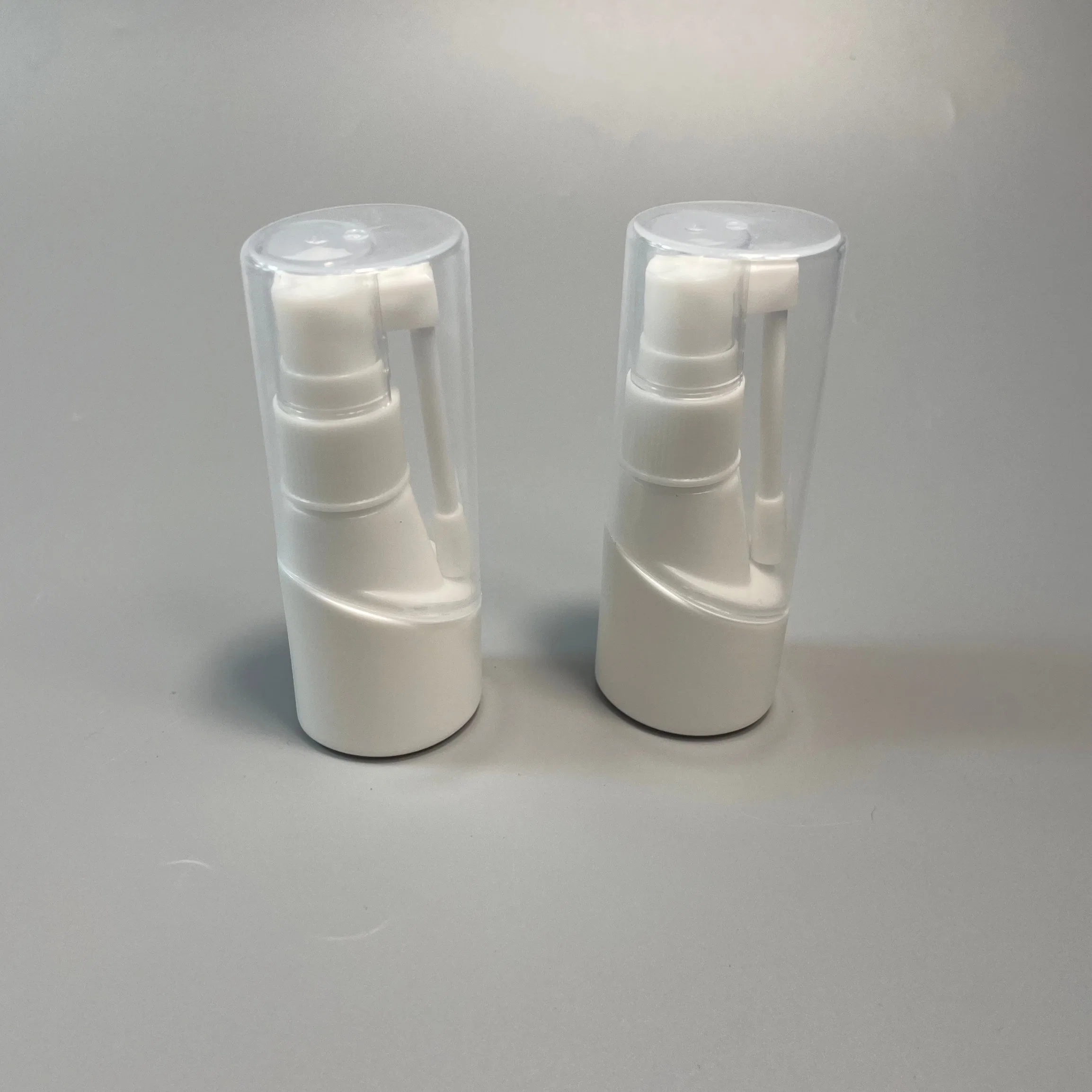 30ml /1oz 50ml Empty Refillable White Plastic Medical Mouth Oral Spray Bottles Pump Sprayer Container Vial for Saline Water Wash