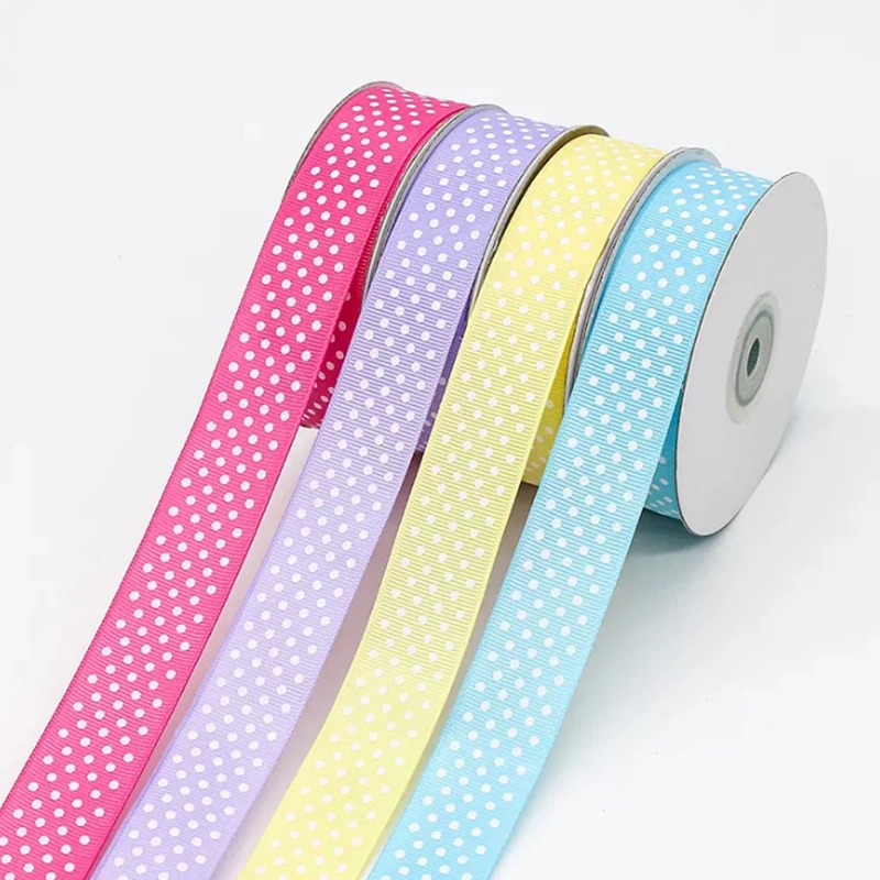 Wholesale/Supplier Craft 24 Yards 5/8" DOT Grosgrain Ribbon Multi Color Mix Lots Bulk