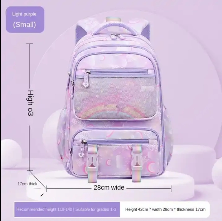 New Lightweight Side Refrigerator Children's Backpack Girl Student School Bag