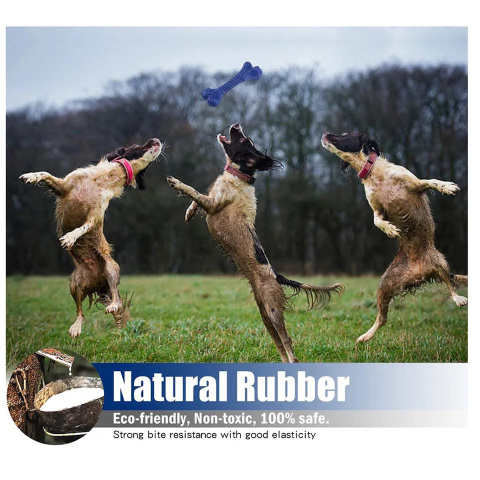 Customized Popular Aggressive Chewers Natural Rubber Pet Chew Dog Plush Toys