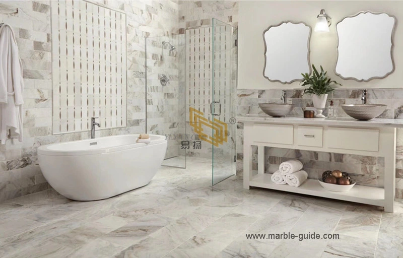 Natural White Marble Stone Tiles for Flooring/Wall Decoration/Bathroom/Kitchen/Countertop