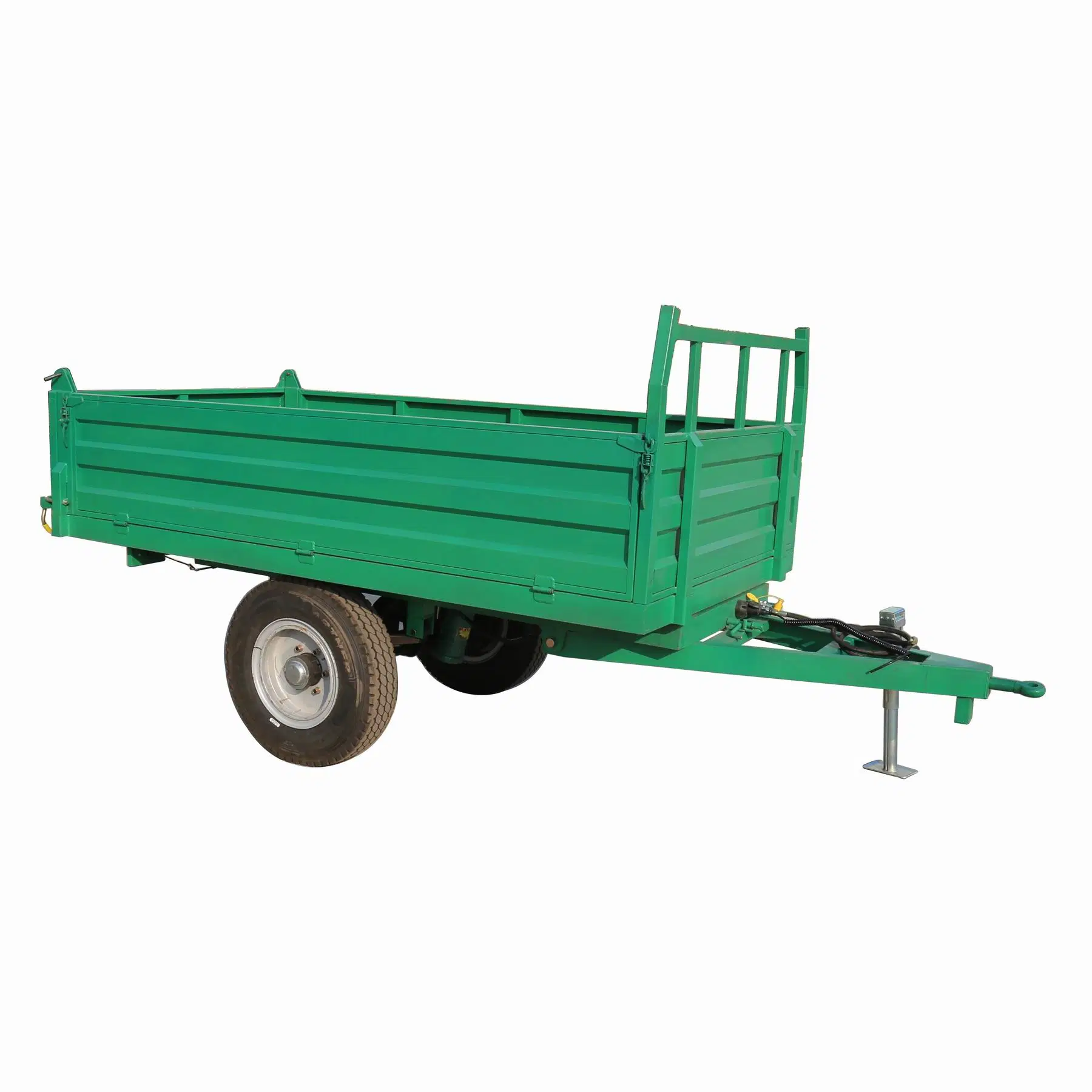 China Manufacturer Travel Truck Cargo Other Aluminum Towing Small ATV Forestry Log Hydraulic Dump Tipping Tractor Trailers Sale