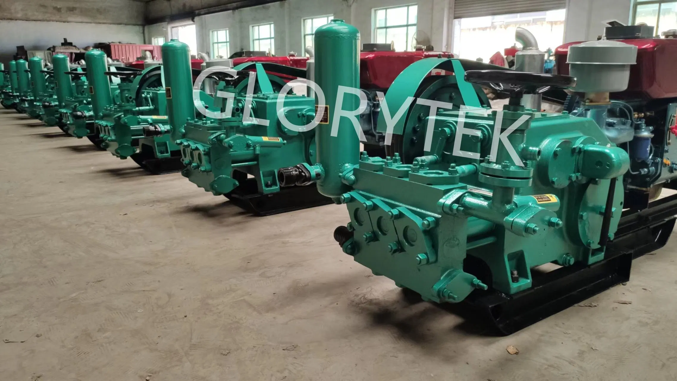 Three-Cylinder Double-Acting Bw160/10 Triplex Plunger Drill Rig Mud Pump 16.2kw