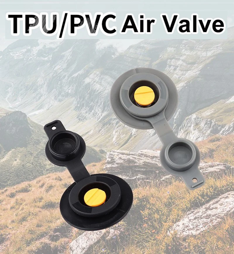 Boquilla de aire de resorte TPU/PVC válvula de boquilla de aire para almohada en forma de U. Cama inflable de boquilla plana
