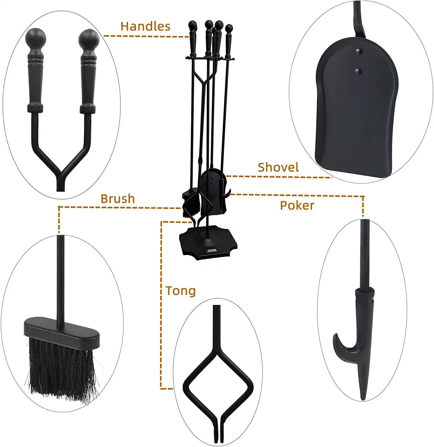 Poker Tong limpieza de cepillado de la pala en el interior de la herramienta eléctrica chimenea traje Accesorios