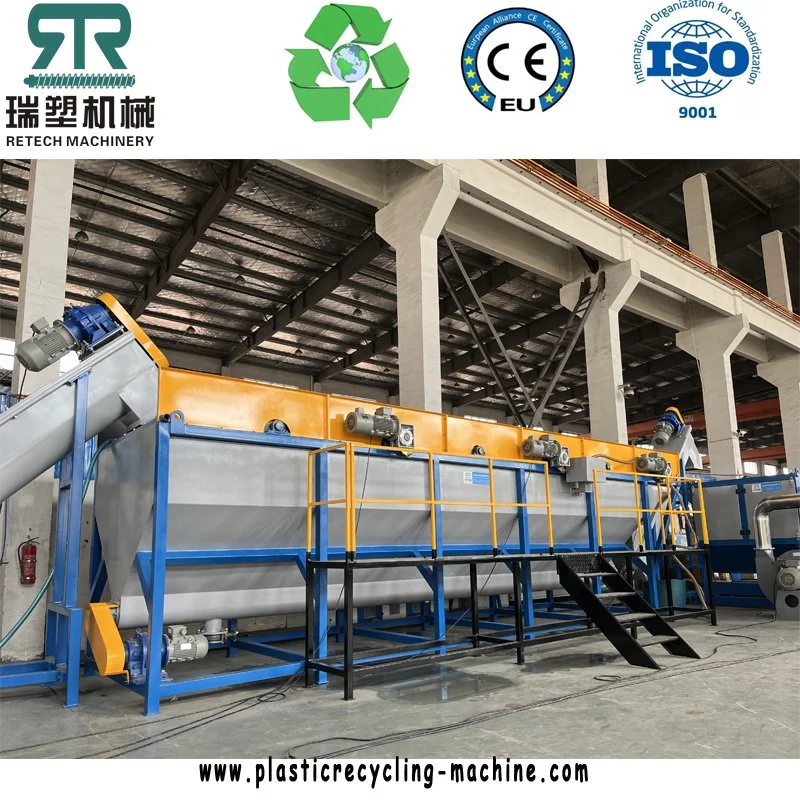 Residuos plástico LDPE Agriculture Envasing Film/LLDPE Stretch Packaging Film Washing Línea de reciclaje/máquina/planta