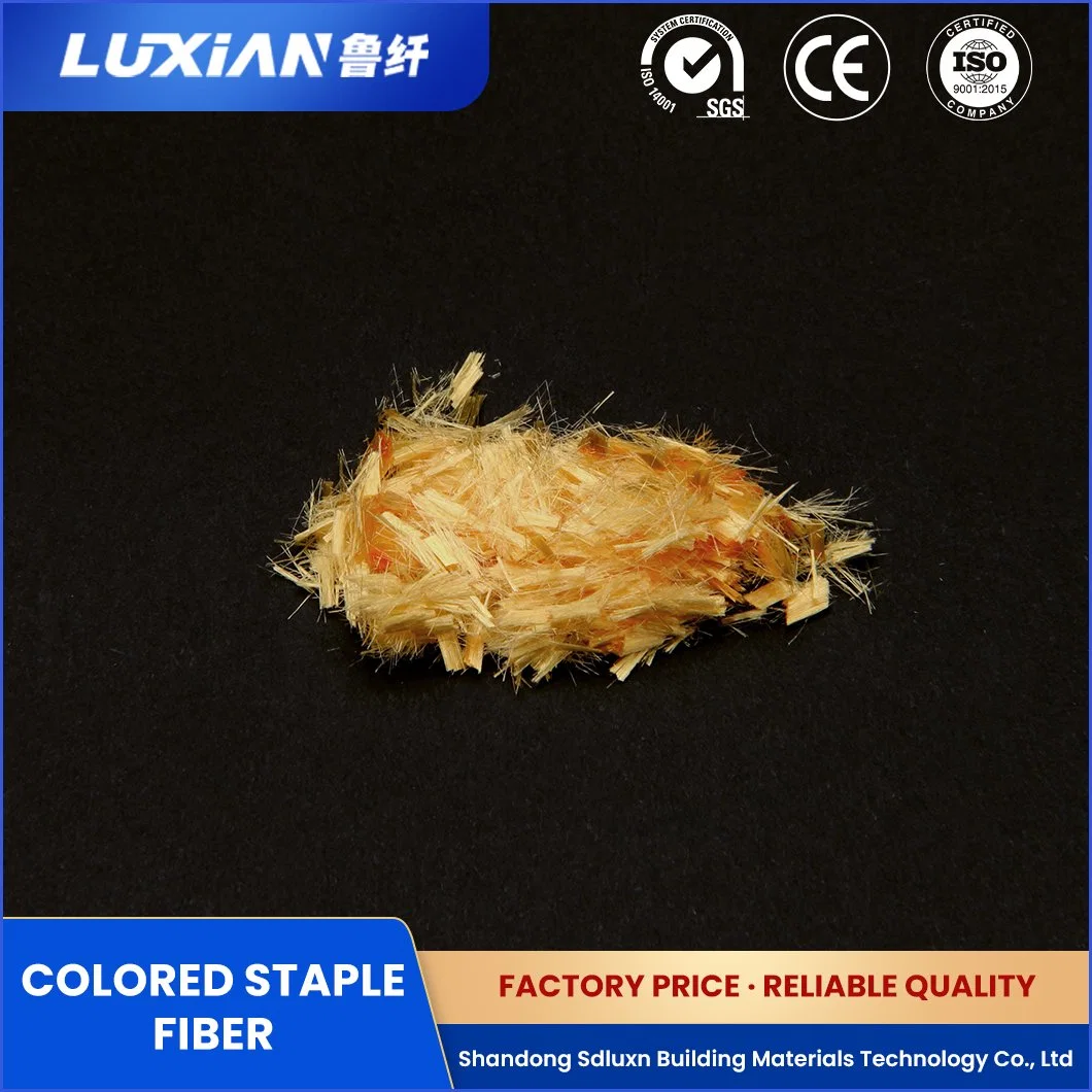 Sdluxn Short Filament Sample Available Color Polyester Staple Fiber PSF China Lightfastness Colored Polyester Staple Fiber Factory Used in Textile Industry