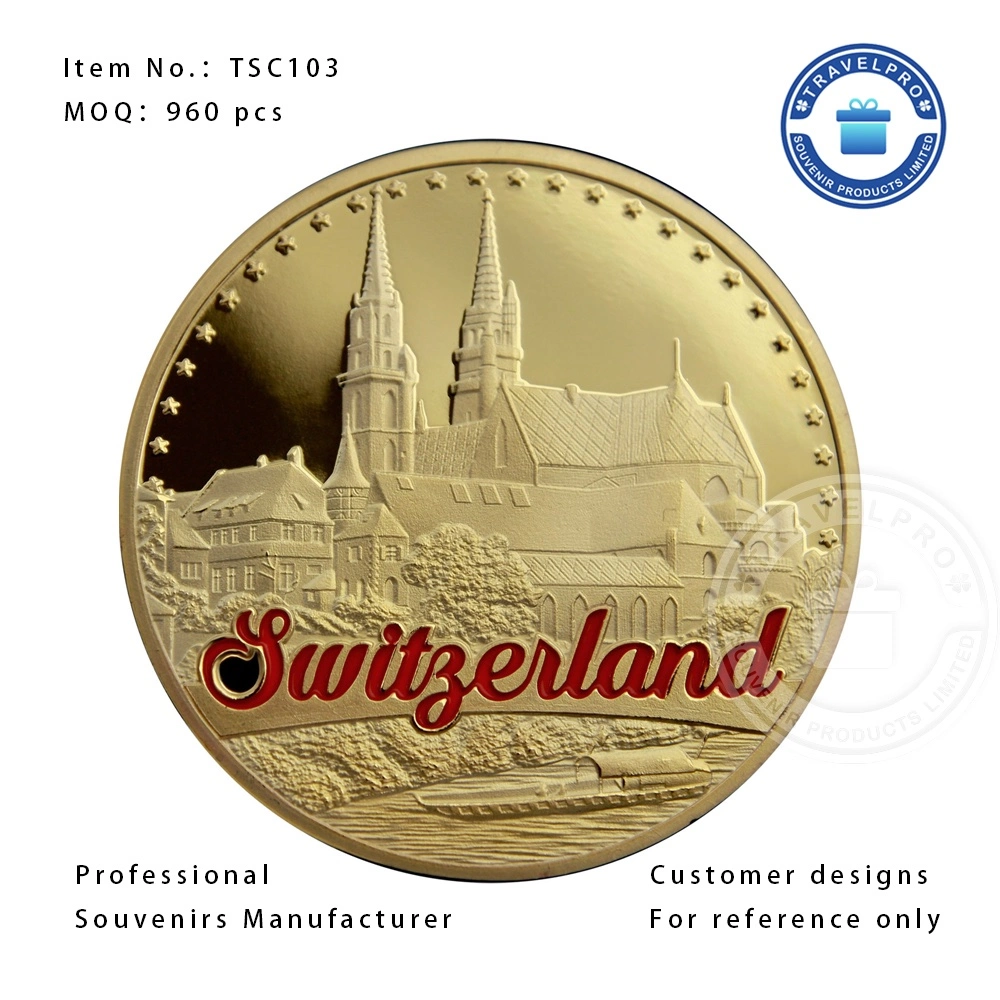 Travelpro Custom Souvenir Münze Golden, Ölfüllung, Souvenirs Hersteller