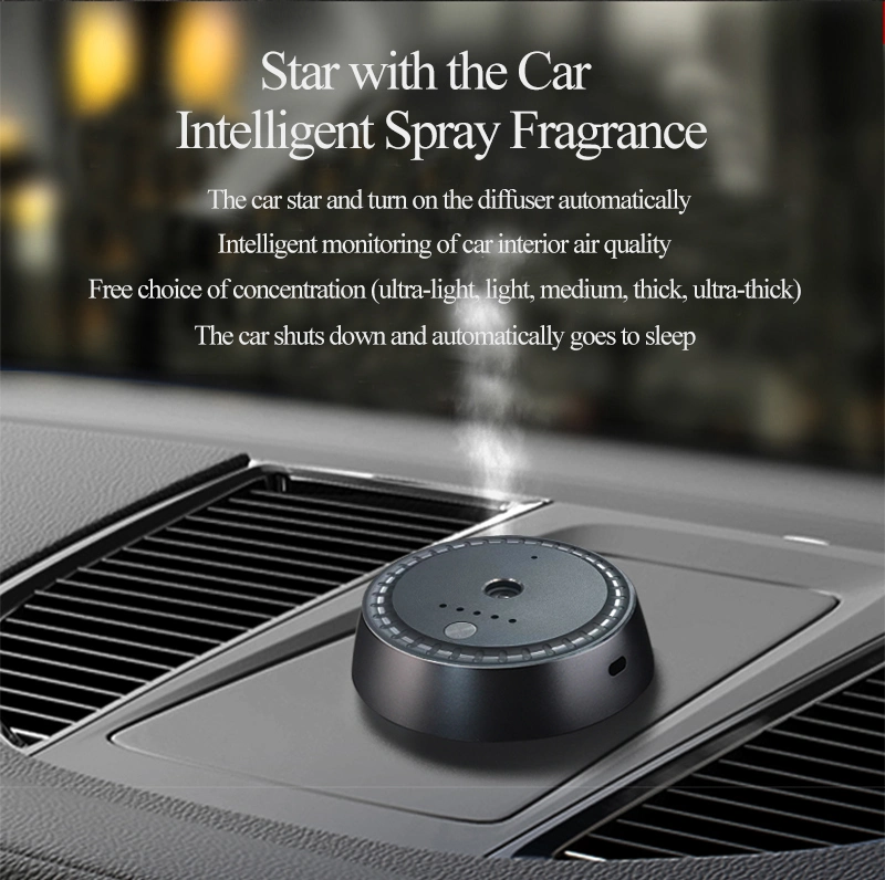 USB Aroma Air Car Freshener Ultrasonic Car Aroma Diffuser with 5 Modes