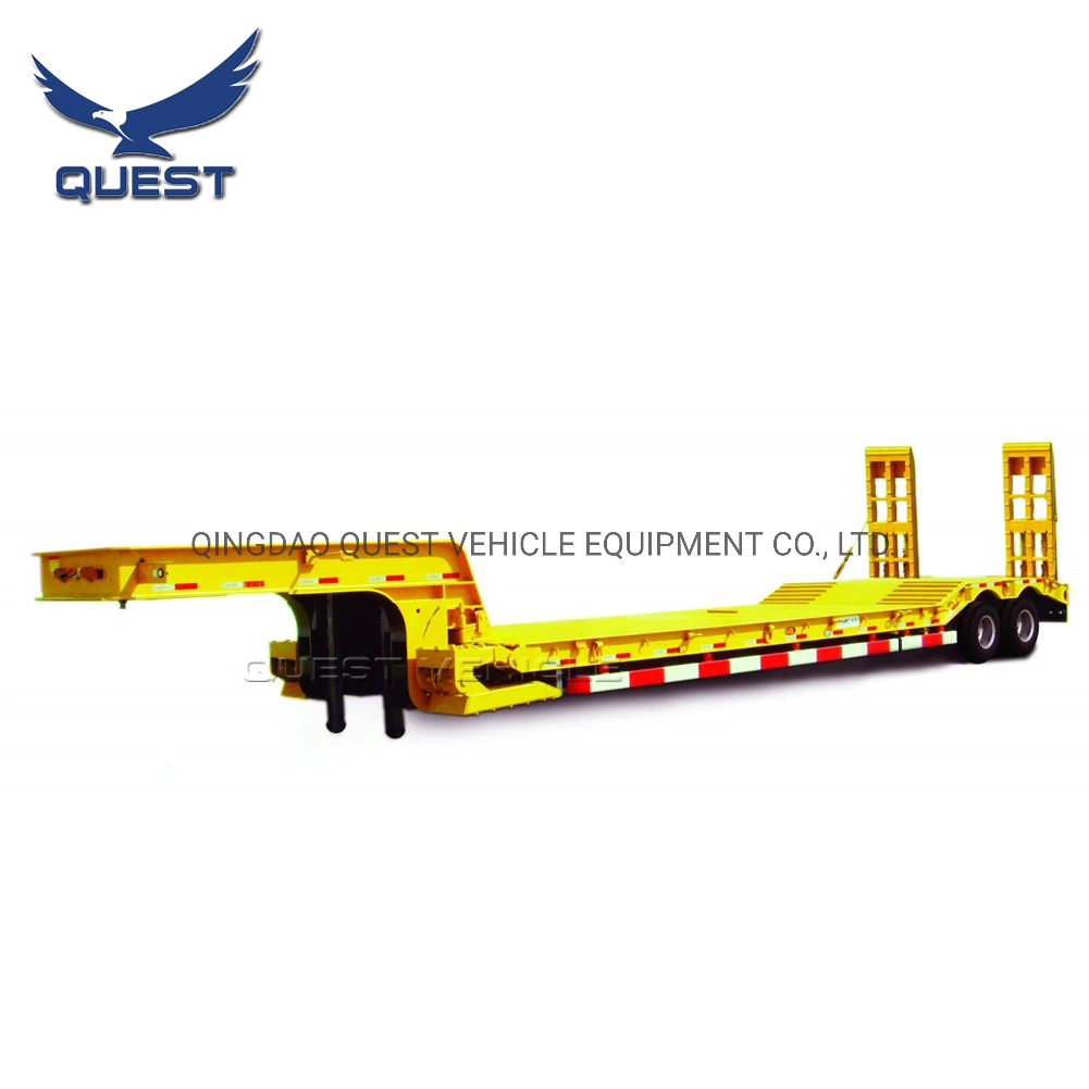 80t Removable Gooseneck Detach Lowbed Truck Trailer Lowboy Trailer Manufacturers