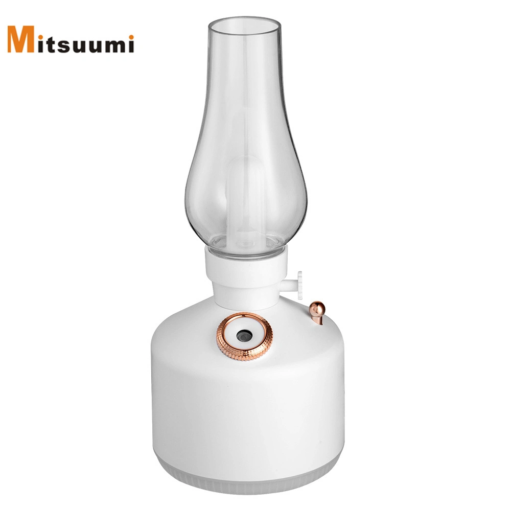 Lámpara portátil de queroseno humidificador de aire decorativo recargable LED