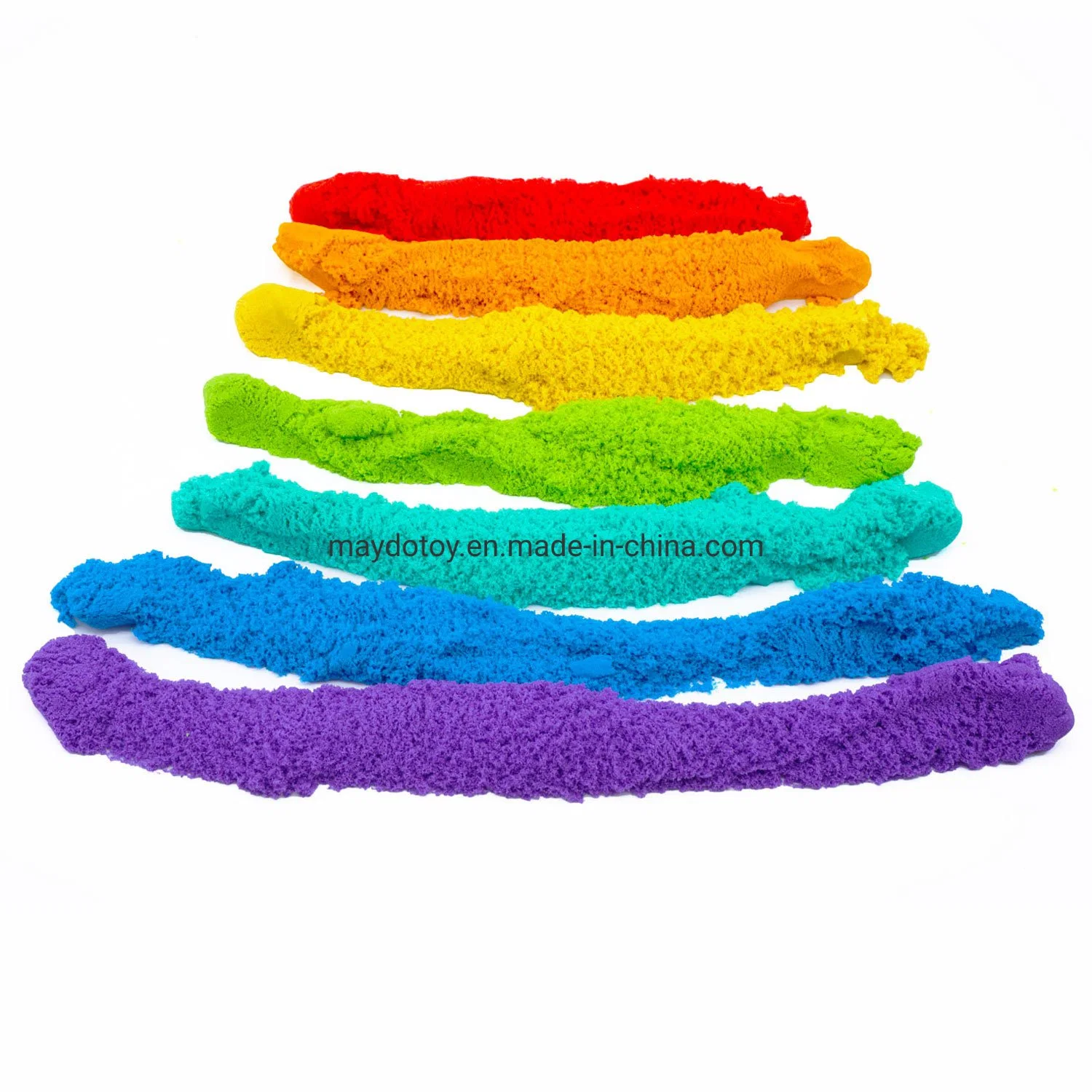 Colorido Magic Sand DIY Rainbow Kinetic Sand Sensory Juguetes para Niños