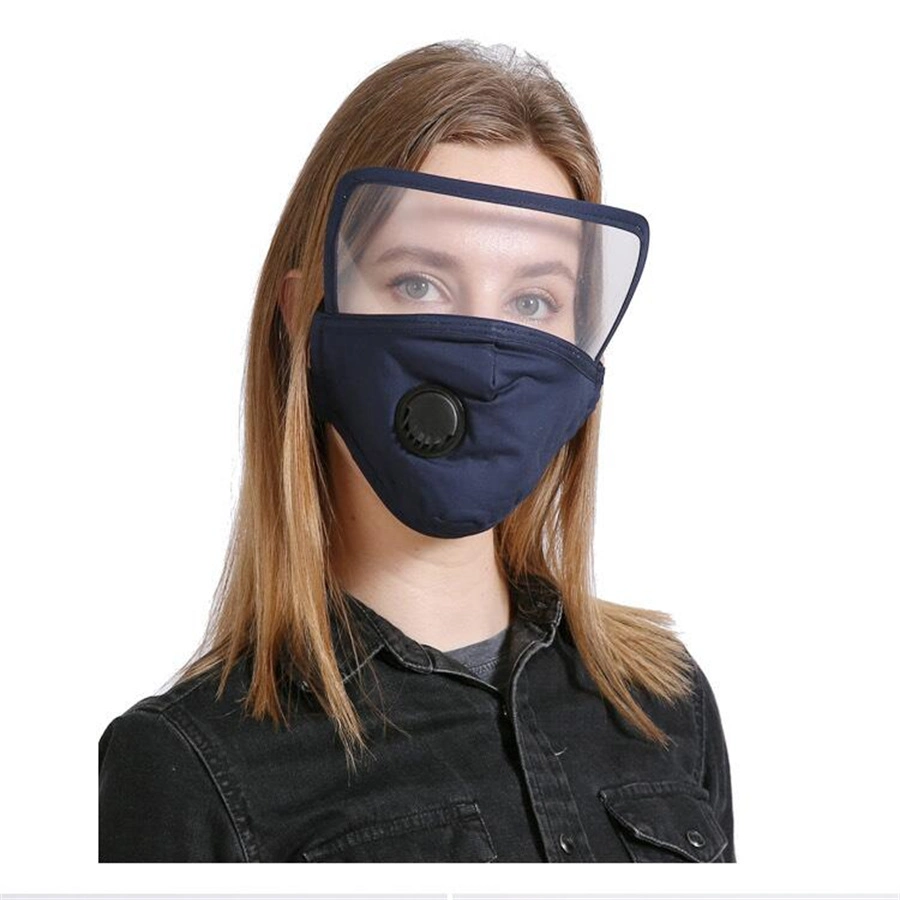 Cheap Face-Mask Visor Protection Valve Cotton Protective Surgical Face Mask with Eye Shield