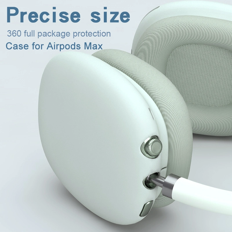 Nueva funda de silicona para Airpods Max verdadero Protector antichoque de auriculares inalámbricos con dos laterales de aire antideslizamiento vainas Max casos