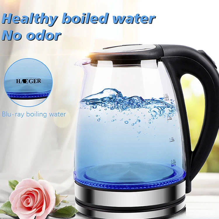 Electric Kettle Glass Teapot 1.8L Cordless Glass Water Kettle Electric Water Boiler Electrical Appliances