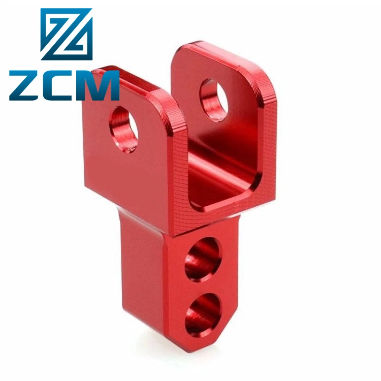 Shenzhen Customized CNC Machining Metal Parts Red Anodized Aluminum Alloy 6061 T6 Industrial Device Equipment Shock Absorber