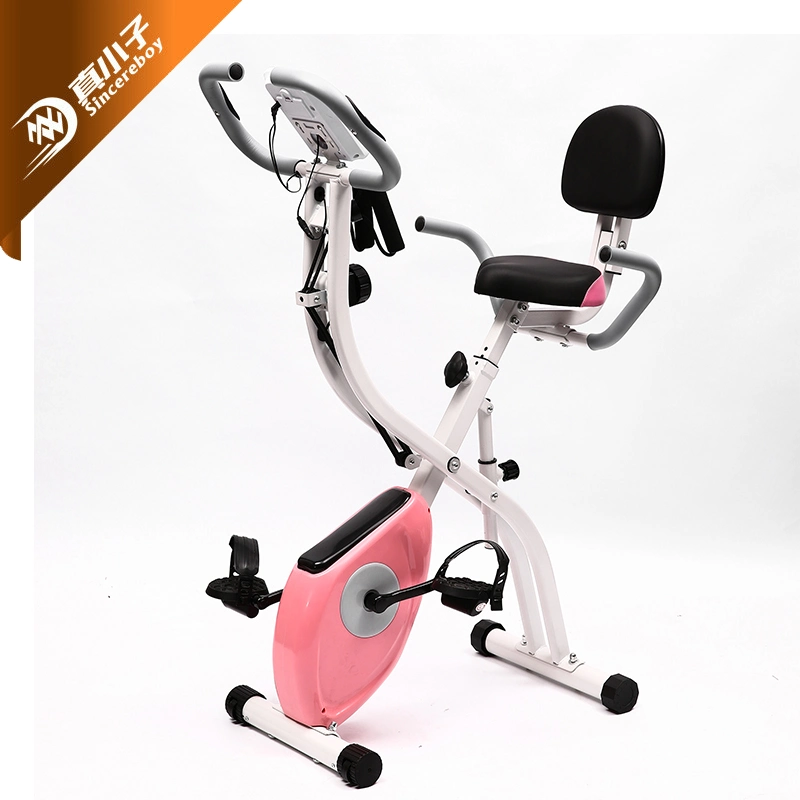 Plegable magnético Fitness bicicleta de ejercicio Interior estática X bicicleta