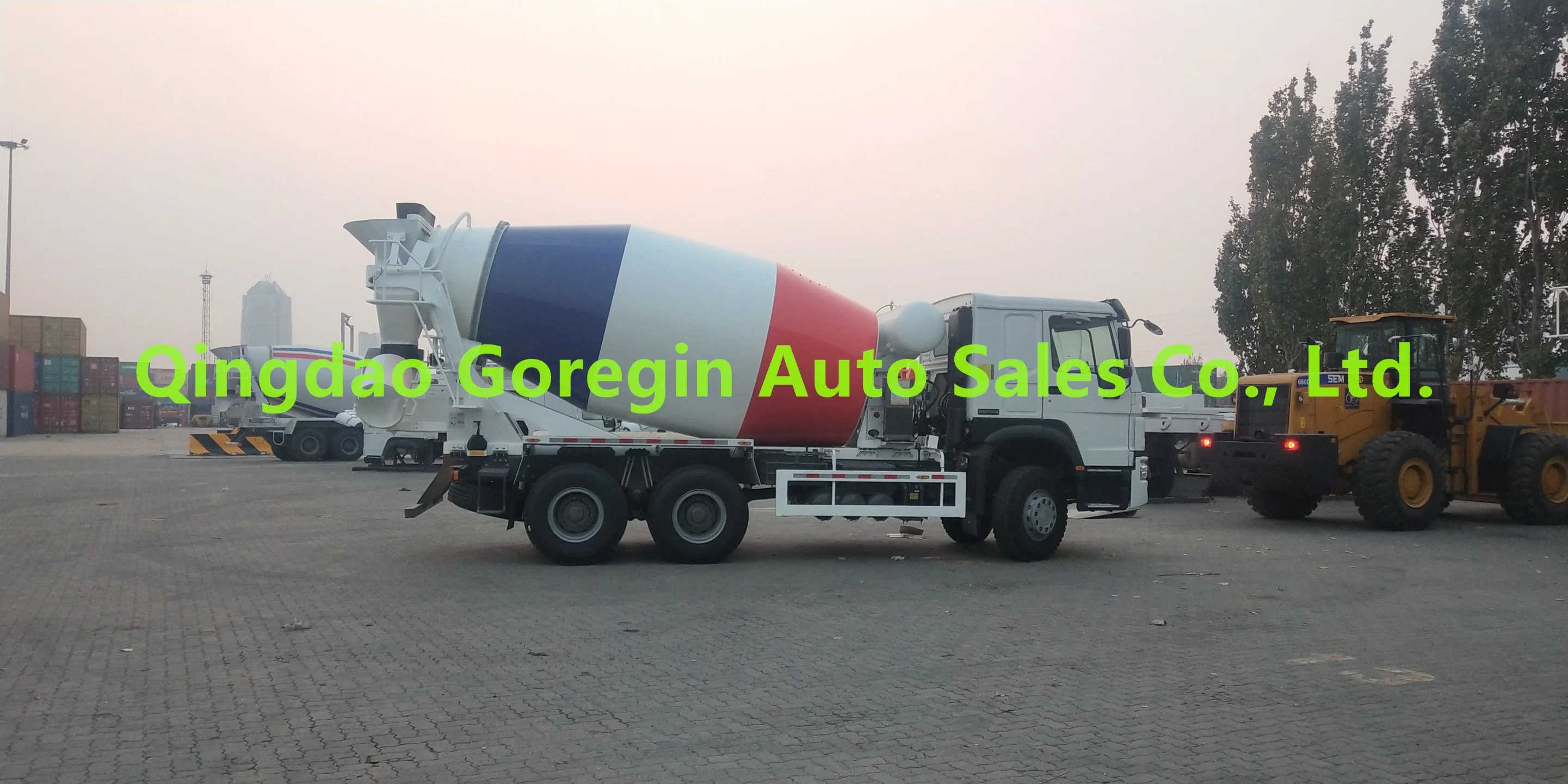 10cbm 10m3 HOWO Sinotruck Euro2 10cbm 10m3 Light Hand Driving Rhd 371HP 6*4 Cement Concrete Drum Mixer Truck for Sale