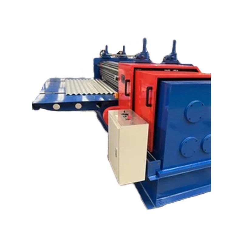 Philippines Indonesia Easy Operate Metal Thin Steel Plate Barrel Horizontal Corrugating Roofing Tile Rolling Machinery From Zk