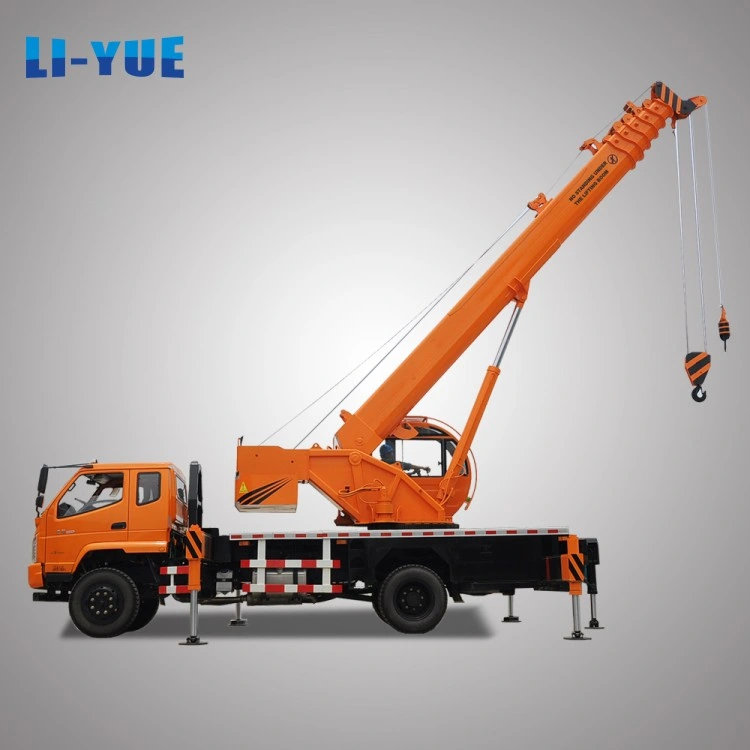 28 M Height 8 Ton Truck Crane Hydraulic Leg Telescopic Straight Boom