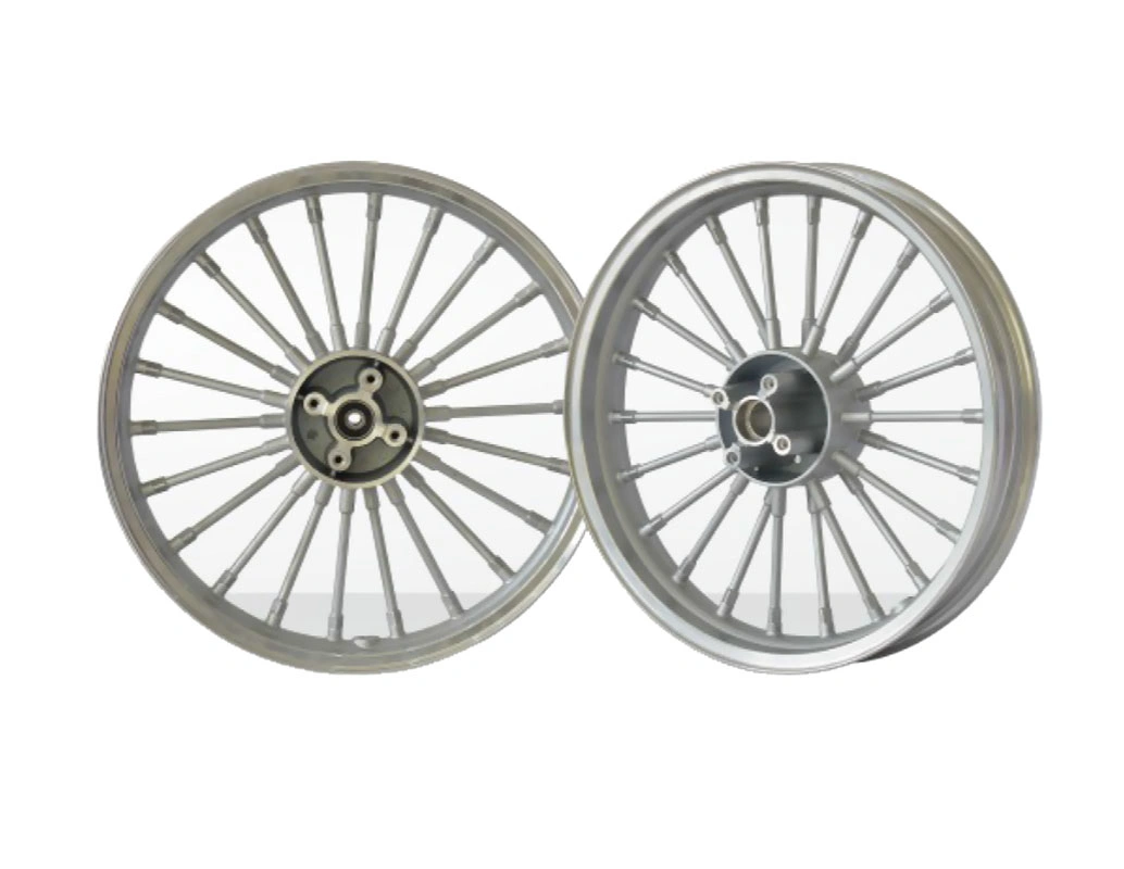 Jantes de roda para motociclos Universal jantes em liga leve Silver Color Aluminium