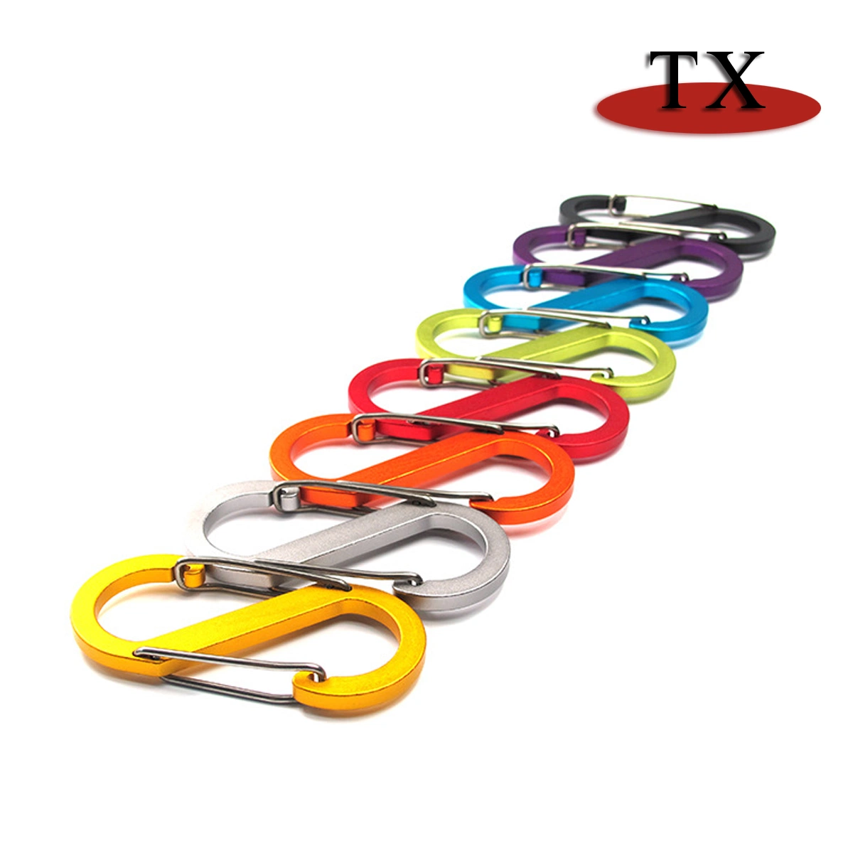 High quality/High cost performance Metal Keychain Key Ring and Backpacks S Shape Carabiner