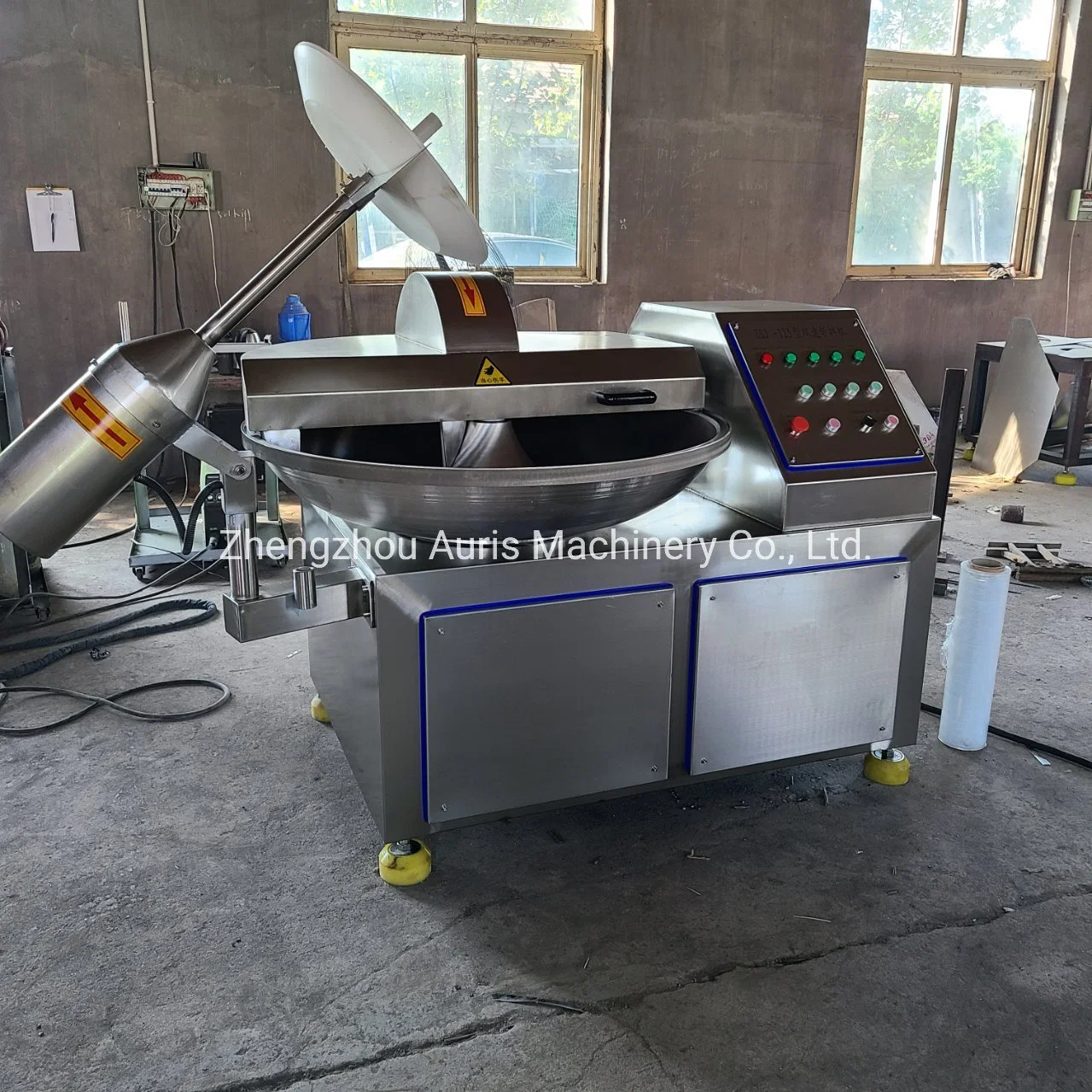 80L máquina de fabricación de salchichas industriales de carne de cerdo carne de cordero Bowl picar verduras Cortador de máquina de corte Cutter