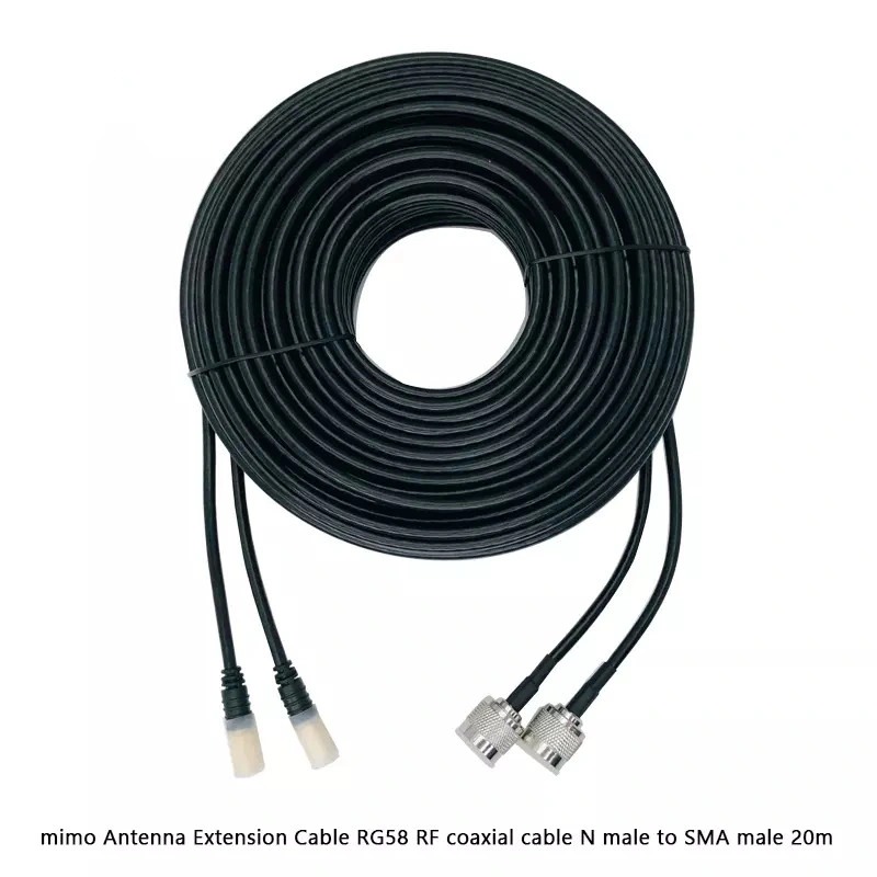 Antena de Globo diretamente da fábrica antena MIMO 2*18 dBi 2*20dBi Antena LTE 4G 20metros de cabo de Baixa Perda SMA macho para macho N cabo coaxial de RF para a Estação Base