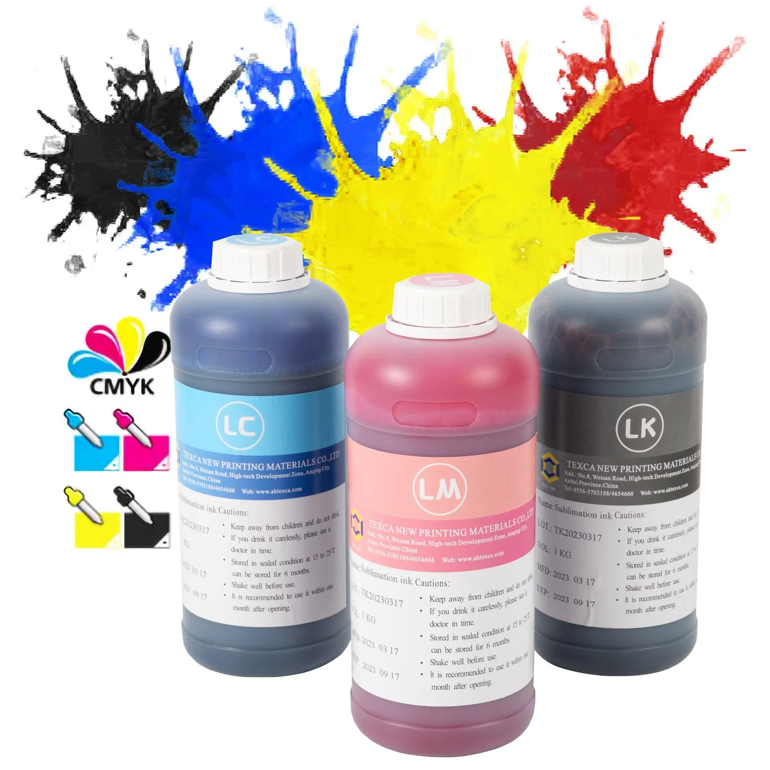 1kg Printing Inks for Epson Printer Sublimation Ink T-Shirt Polyester Textile