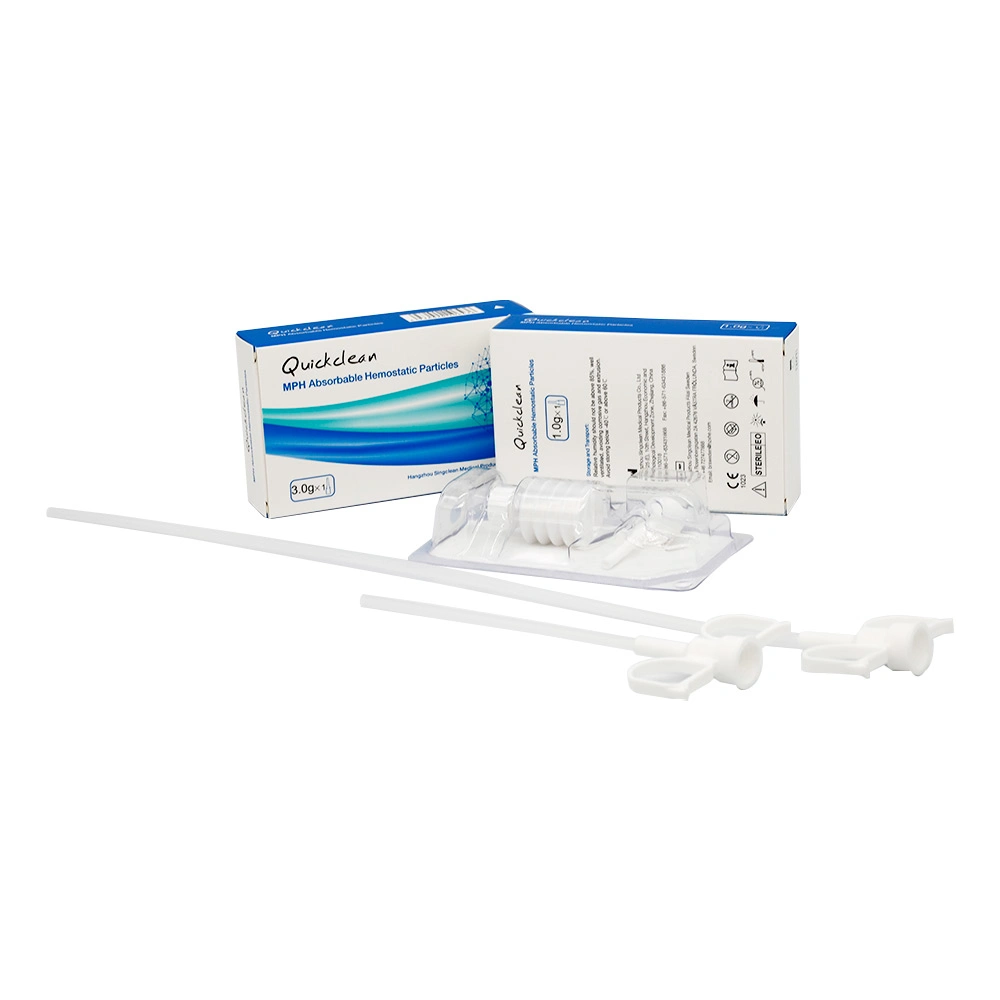 Surgiclean CE Karton, Blister-Karte in Geschenkbox Resibable Surgical Hemostatic Powder Produkt