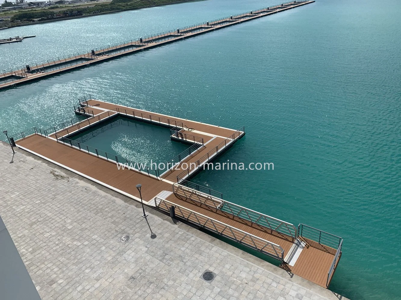 Schwimmende Boot langlebige schwimmende Marina Pontoon Gehweg mit Holz-Terrasse Bridge Dock