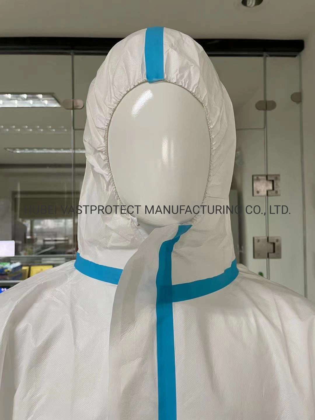 Type 4 5 6 Heat Sealed Tape Seam Disposable Microporous Coverall with CE Approved