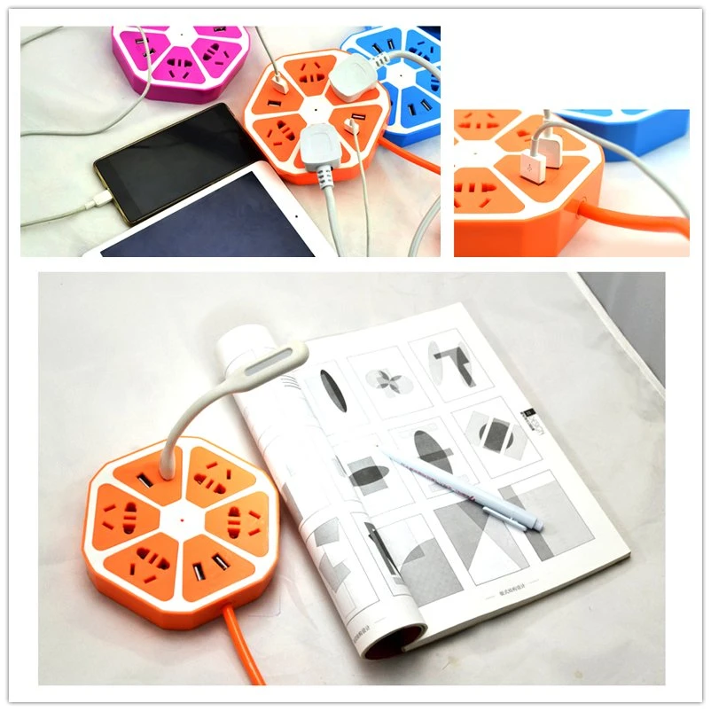 Fruit Tray USB Strips with Multi-Interface Electric Extension Socket/Charger