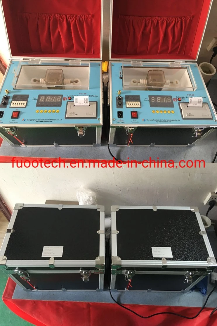 Meilleur Fournisseur (0-80 KV) Transformateur automatique l'isolement de la rigidité diélectrique de l'huile huile isolante Portable Testeur de tension de claquage Bdv Prix testeur