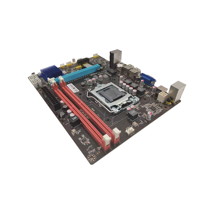 Precio de fábrica al por mayor computadora de escritorio H61-1155 Soporte 2*DDR3 placa principal con Buen mercado en todo el mundo placa base