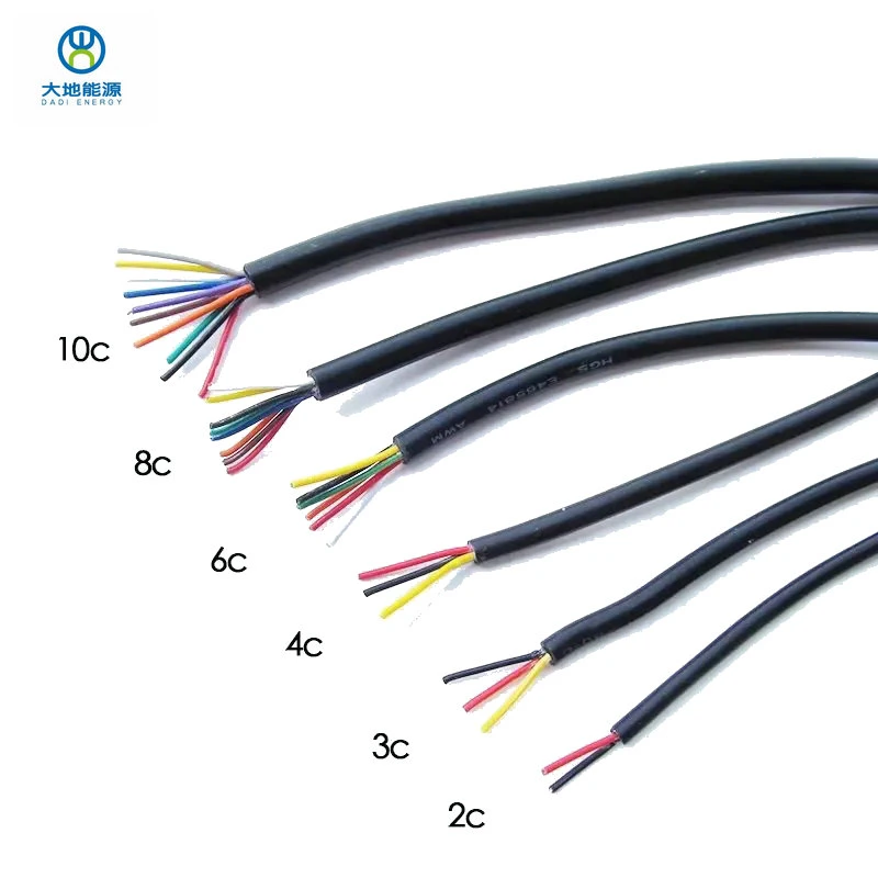 Electric Power Cable 22AWG 24AWG 26AWG 28AWG Braided Computer Electrical Cable Wire