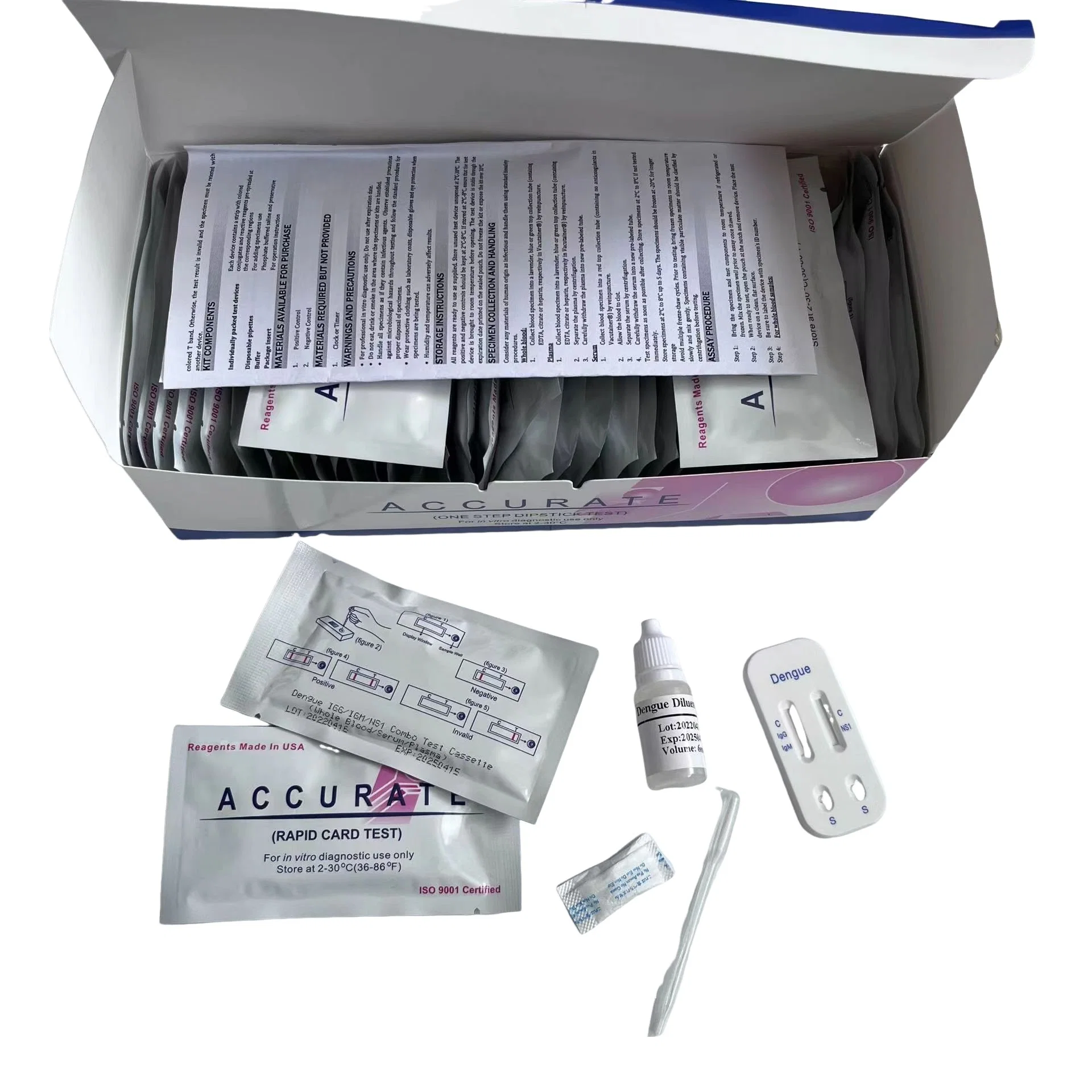 Accurate Rapid Diagnostic Test Syphilis/Hpylori/Malaria/Dengue/Typhorid HCV Rapid Test Kit