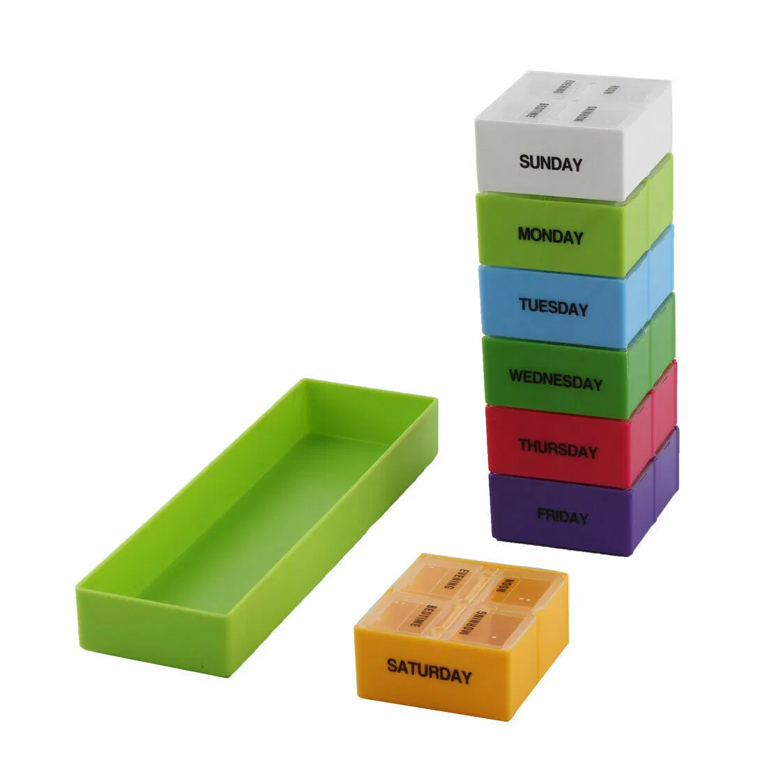 Ideal Travel Weekly 4 Dose Pill Planner Organizer