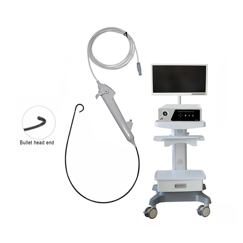 Ureteroscopio flexible digital de un solo uso médico