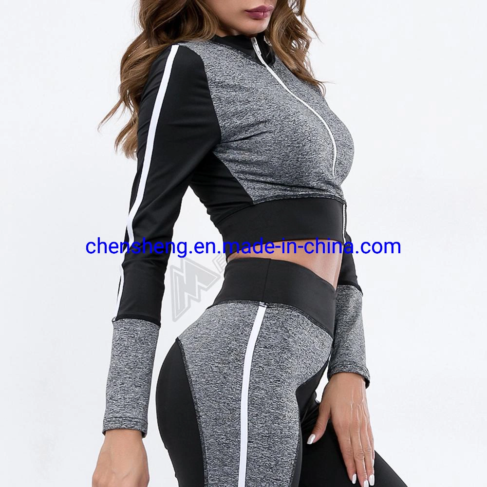 Soft Cotton Comfort Side Panel Sports Wear Running Women Tracksuit Female Dry Fit Sports Wear for Gym Yoga