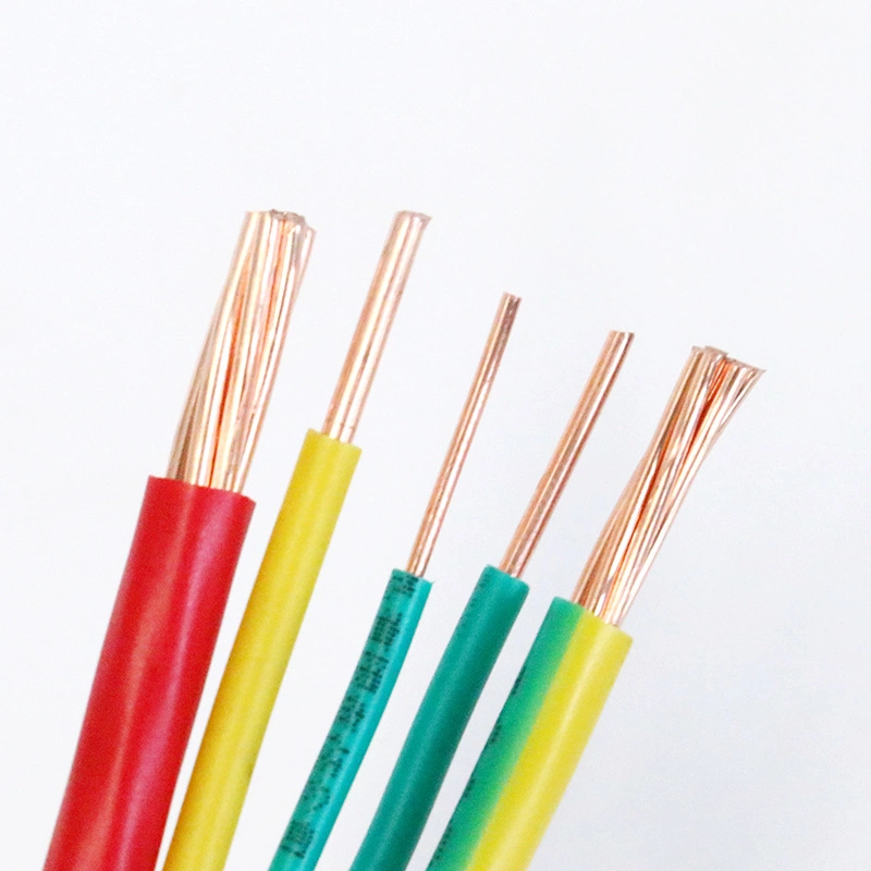 1.5 2.5 4 6 10mm Low Smoke Zero Halogen Flame Retardant BV/Bvr Electric Wire Cable PVC with CE Certificates for House