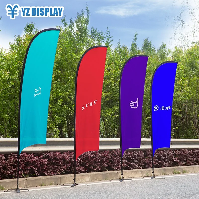 High-Quality Teardrop Beach Flag with Carbon Fiber Pole